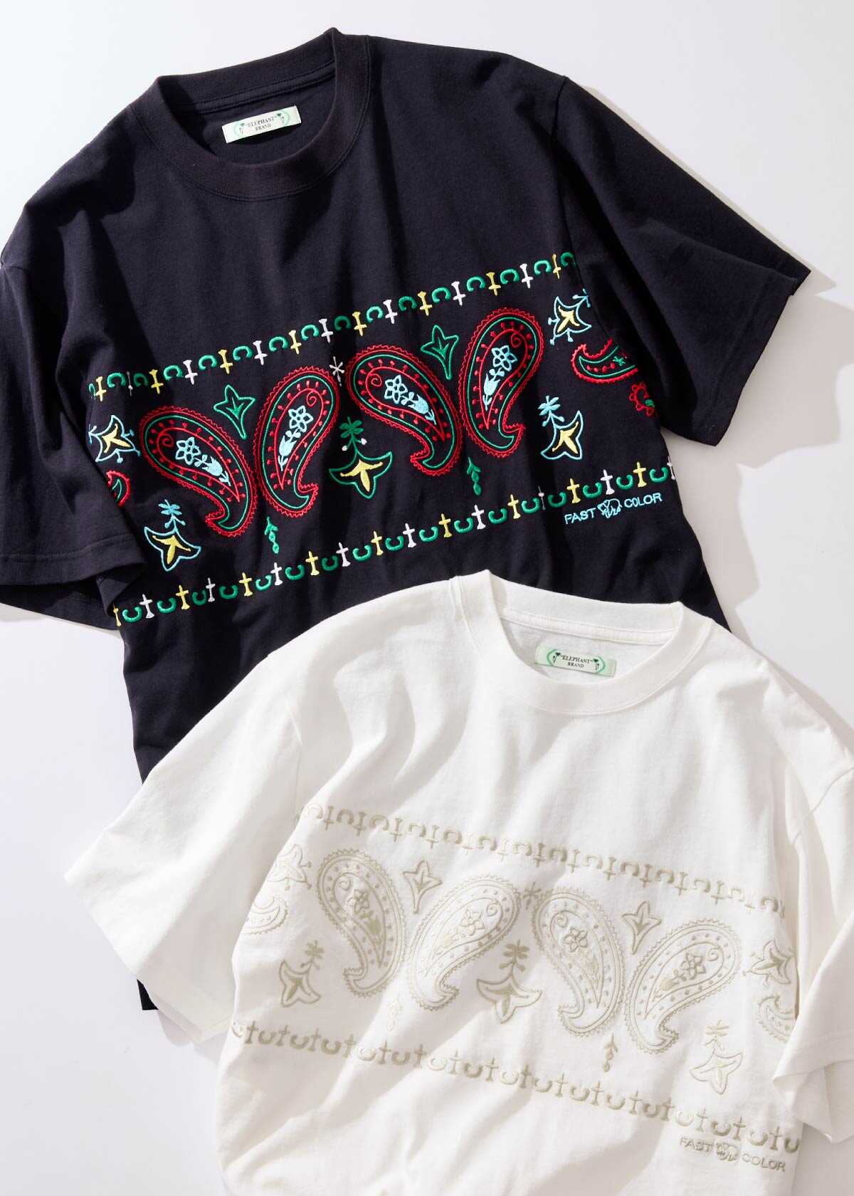 夏モノトーンにスパイスを添える〈エレファント ブランド〉のTシャツ！