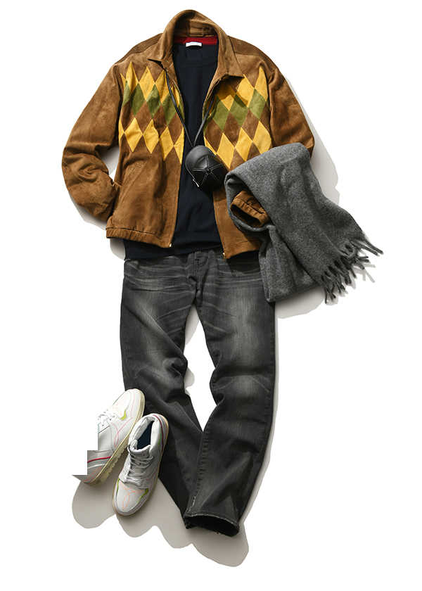 Safari』最新号でコーディネート！ vol.9 大人度を底上げする“レザー