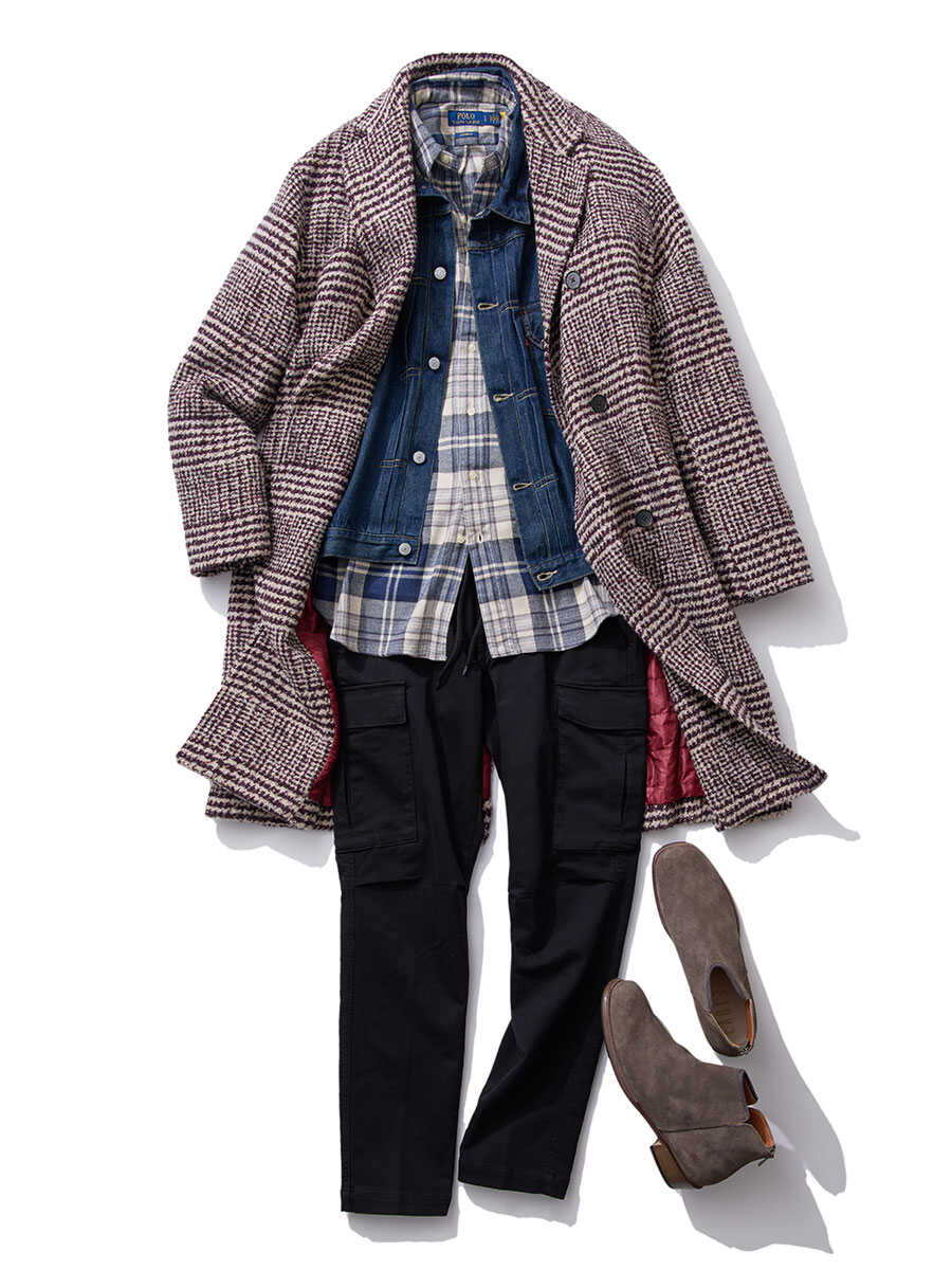 限定 チェック柄コート | ヘルノ | Safari Lounge