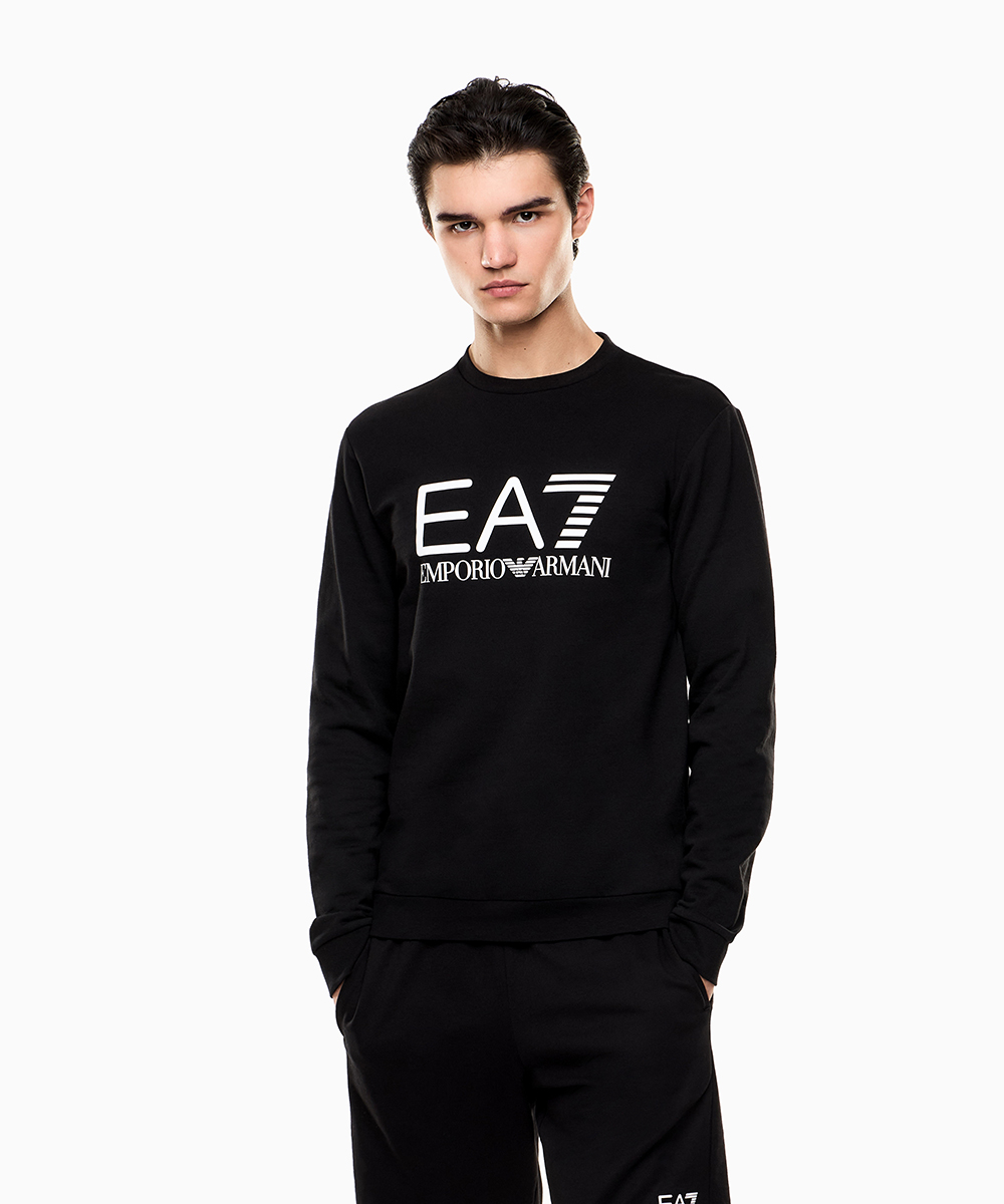 ブランドロゴ入り モノトーン スウェットシャツ