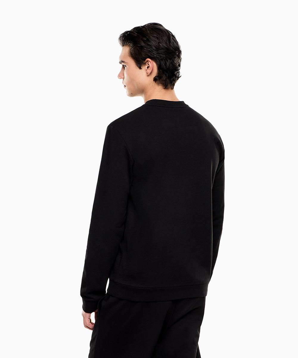 ブランドロゴ入り モノトーン スウェットシャツ