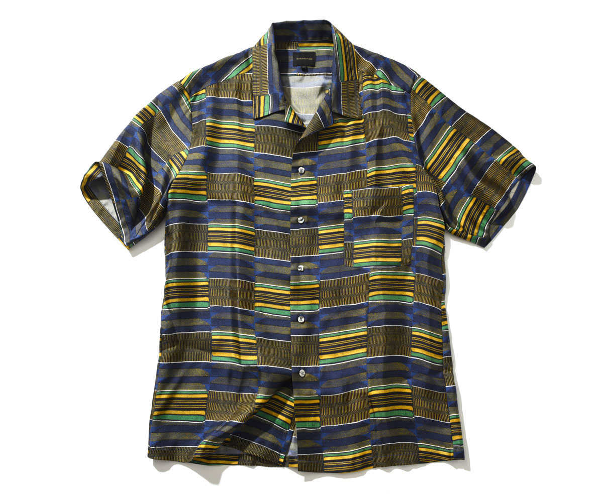 BANANATIME（ウィムガゼット）シルクペイズリーシャツ BANANATIME