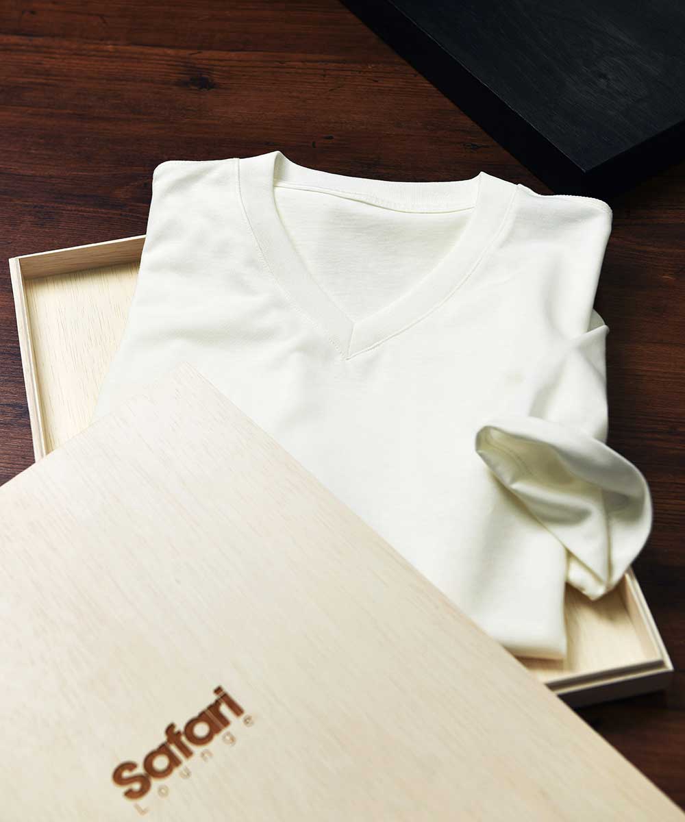 【別注・限定商品】VネックTシャツ ホワイト