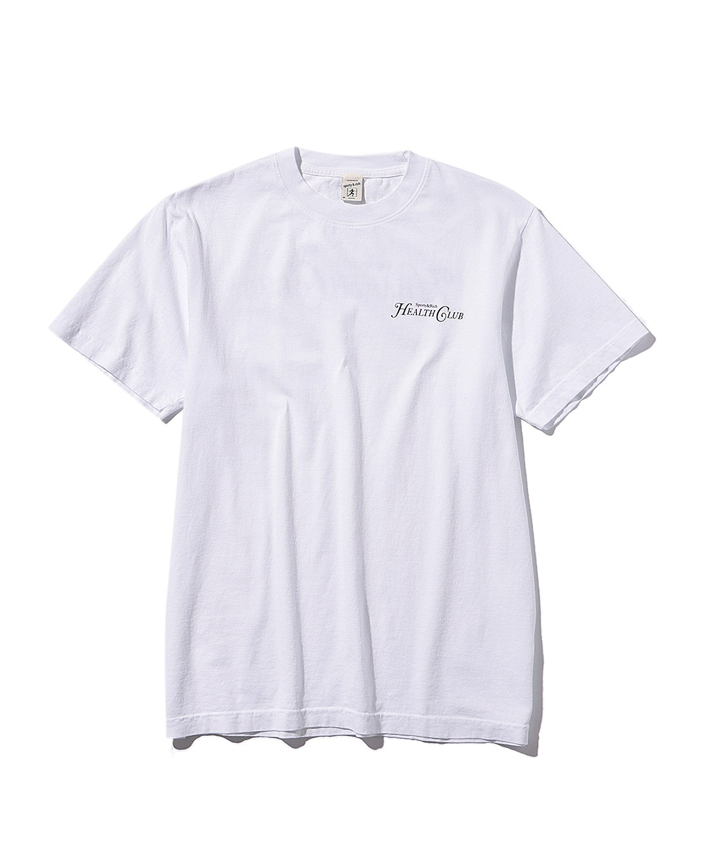 バックロゴプリントクルーネックTシャツ ホワイト