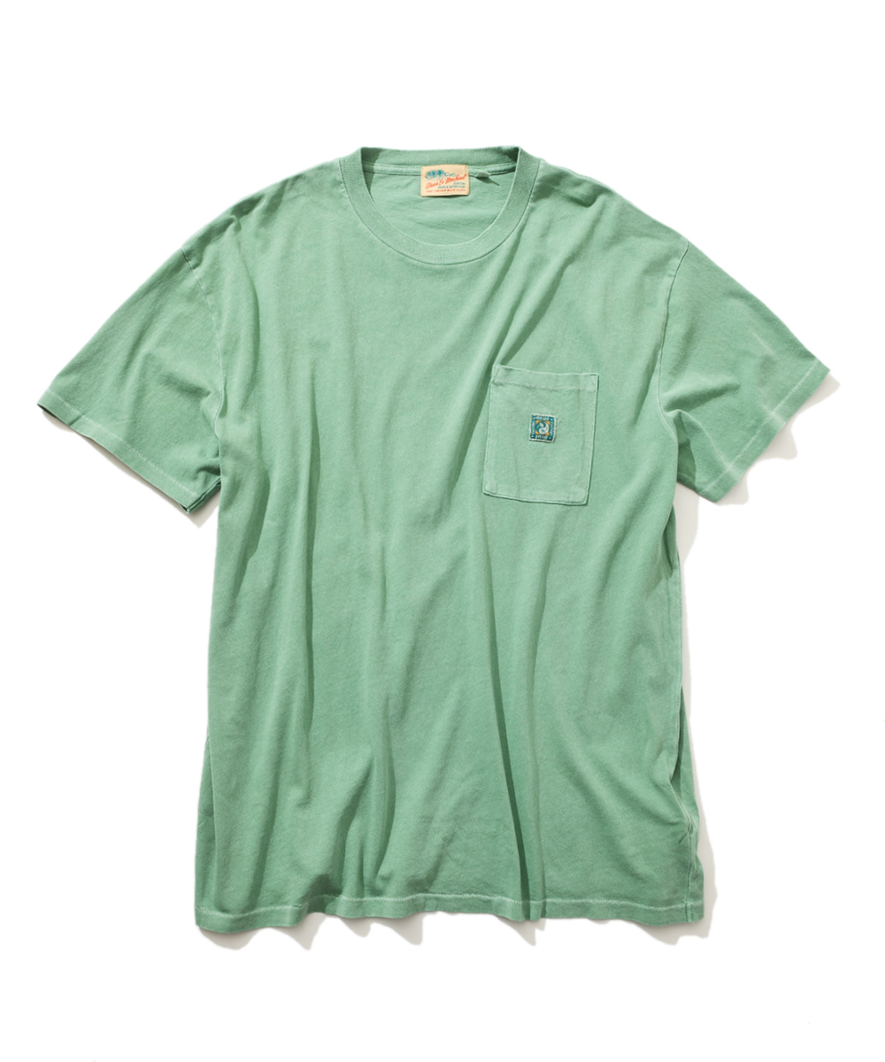 ロゴパッチポケットTシャツ ライトグリーン