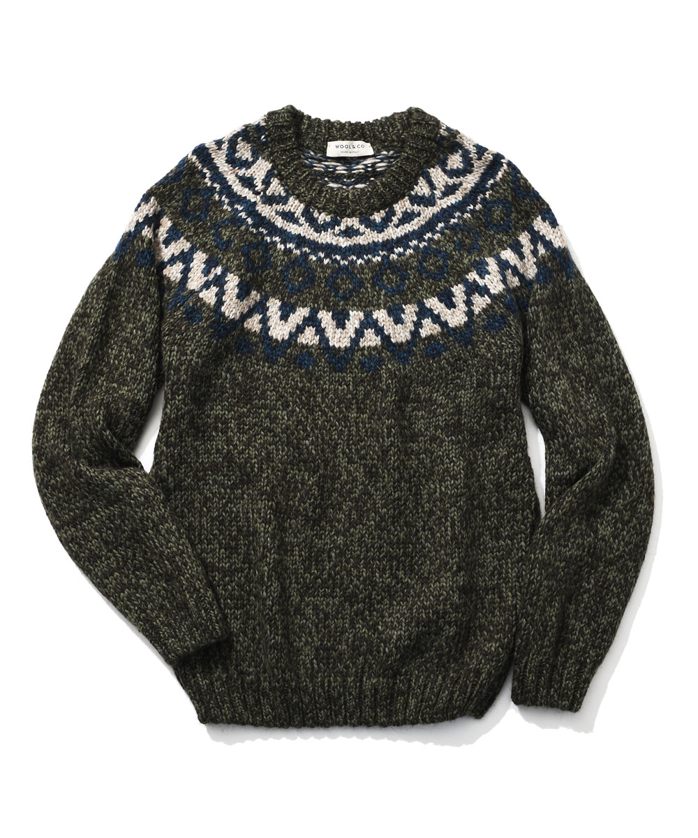 非対面買い物  ジップニット wool&co ニット/セーター