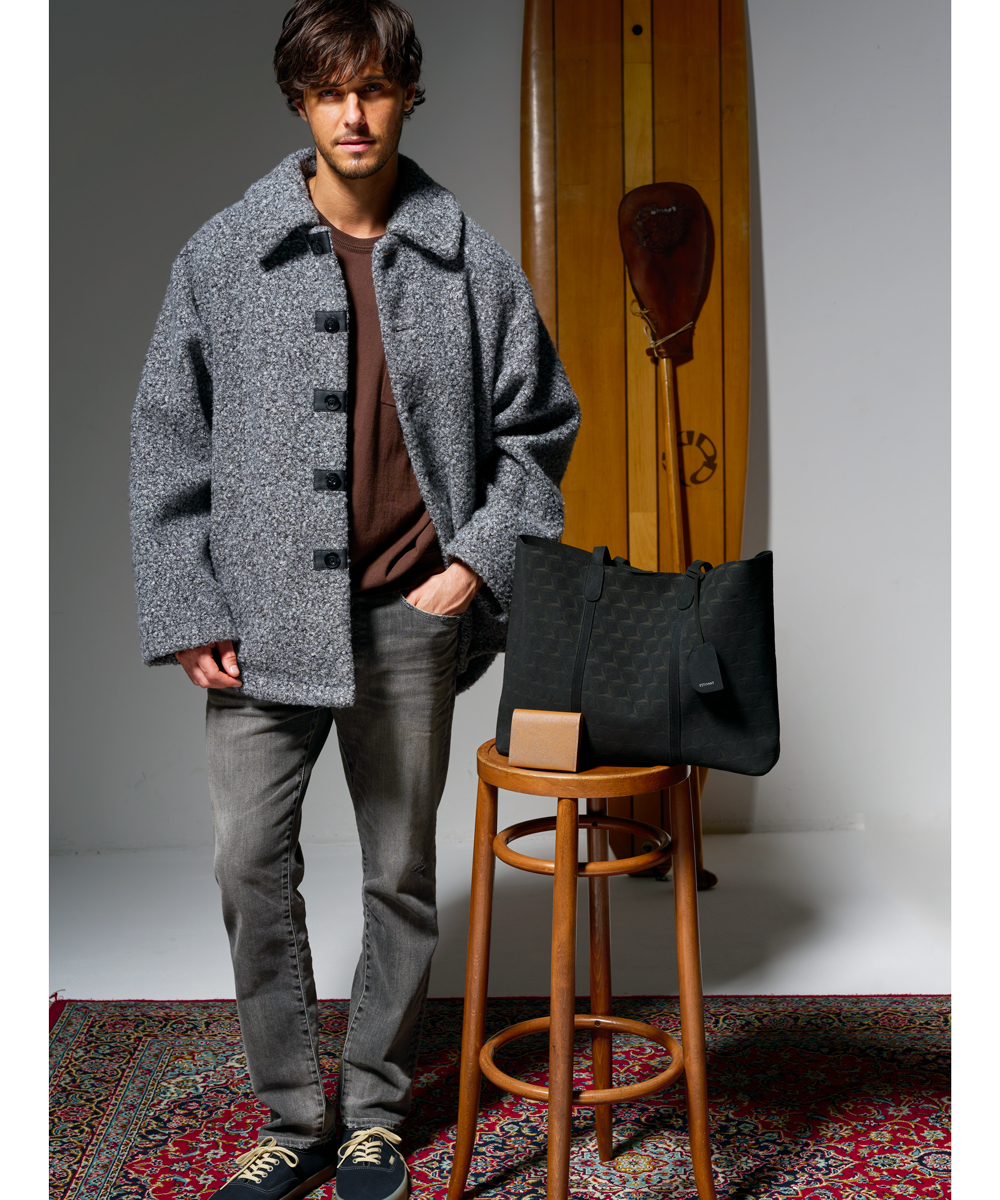 モノグラム柄 トートバッグ M ウルトラスエード Ultrasuede