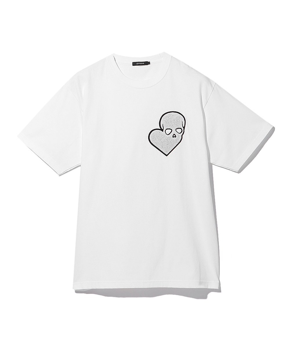 ラブスカルサガラワッペン クルーネックTシャツ