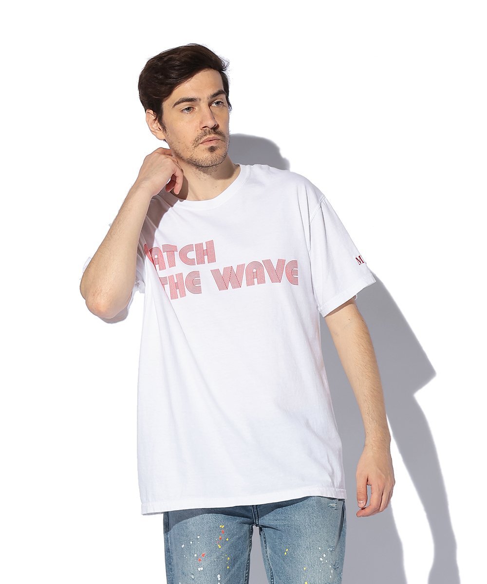 別注限定 CATCH THE WAVE/キャッチ ザ ウェーブ ピグメントダイレタードプリントTシャツ