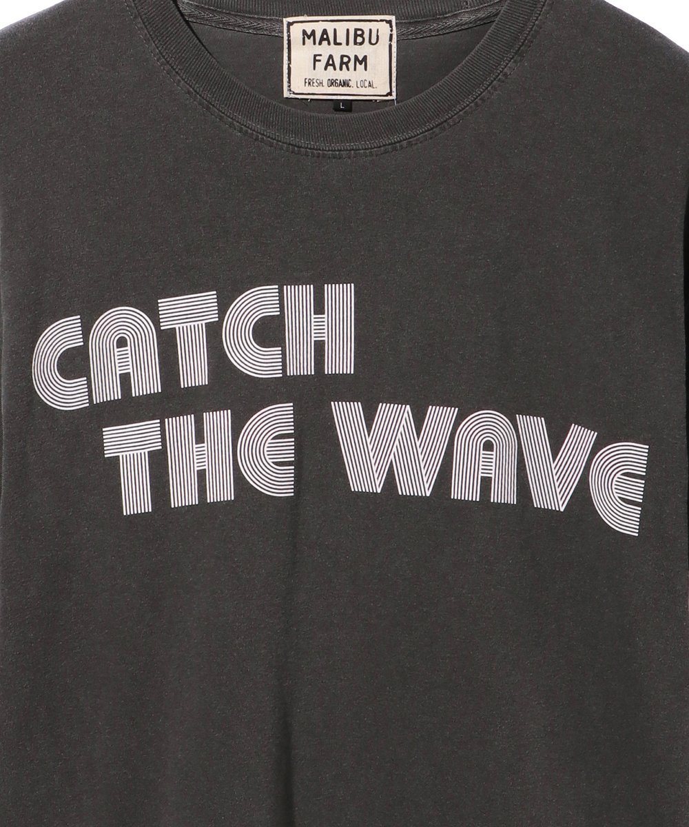 別注限定 CATCH THE WAVE/キャッチ ザ ウェーブ ピグメントダイレタードプリントTシャツ