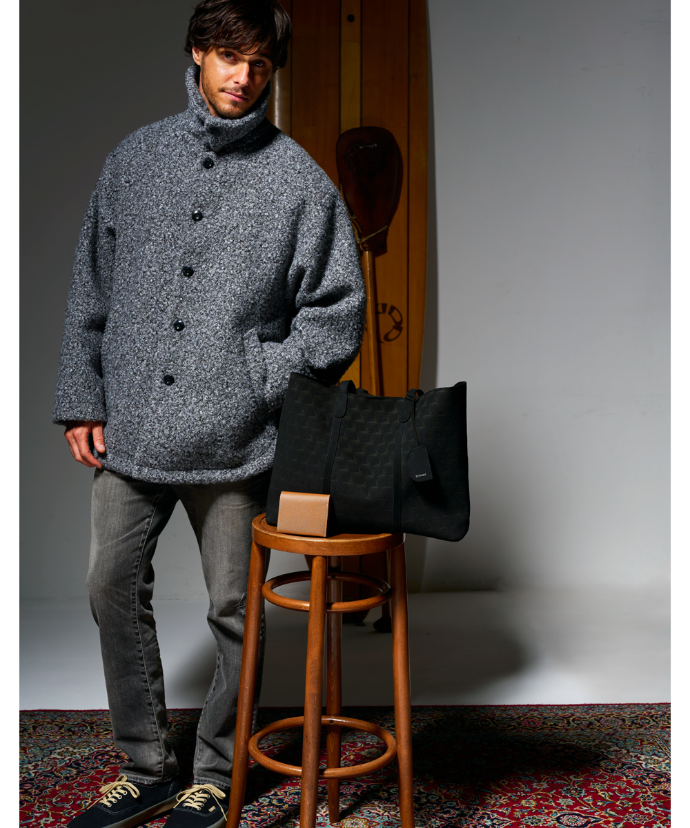 モノグラム柄 トートバッグ M ウルトラスエード Ultrasuede