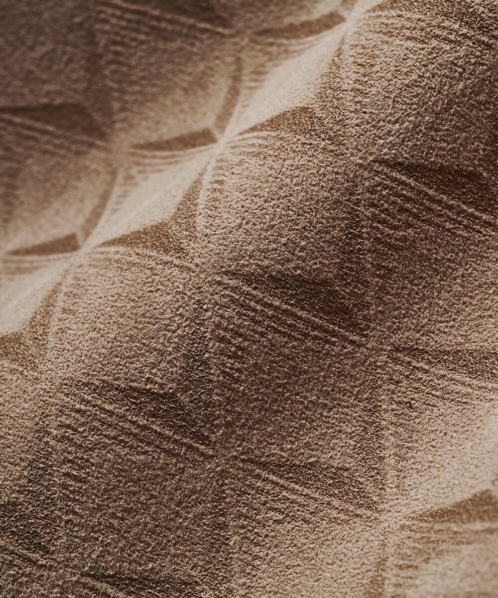モノグラム柄 巾着バッグ ショルダー付き ウルトラスエード Ultrasuede