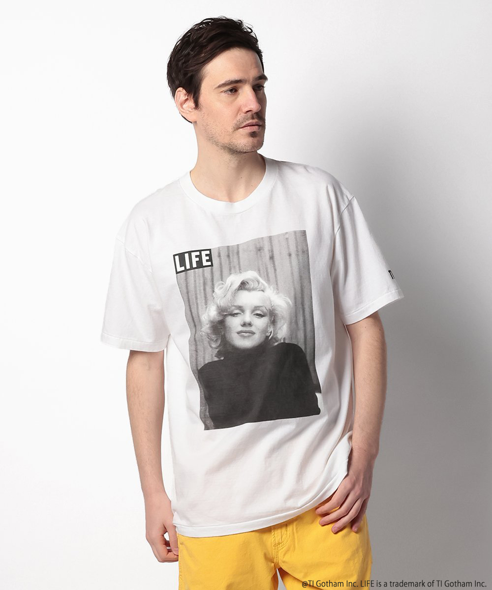LIFE© Marilyn MonroeコラボレーションフォトプリントTシャツ