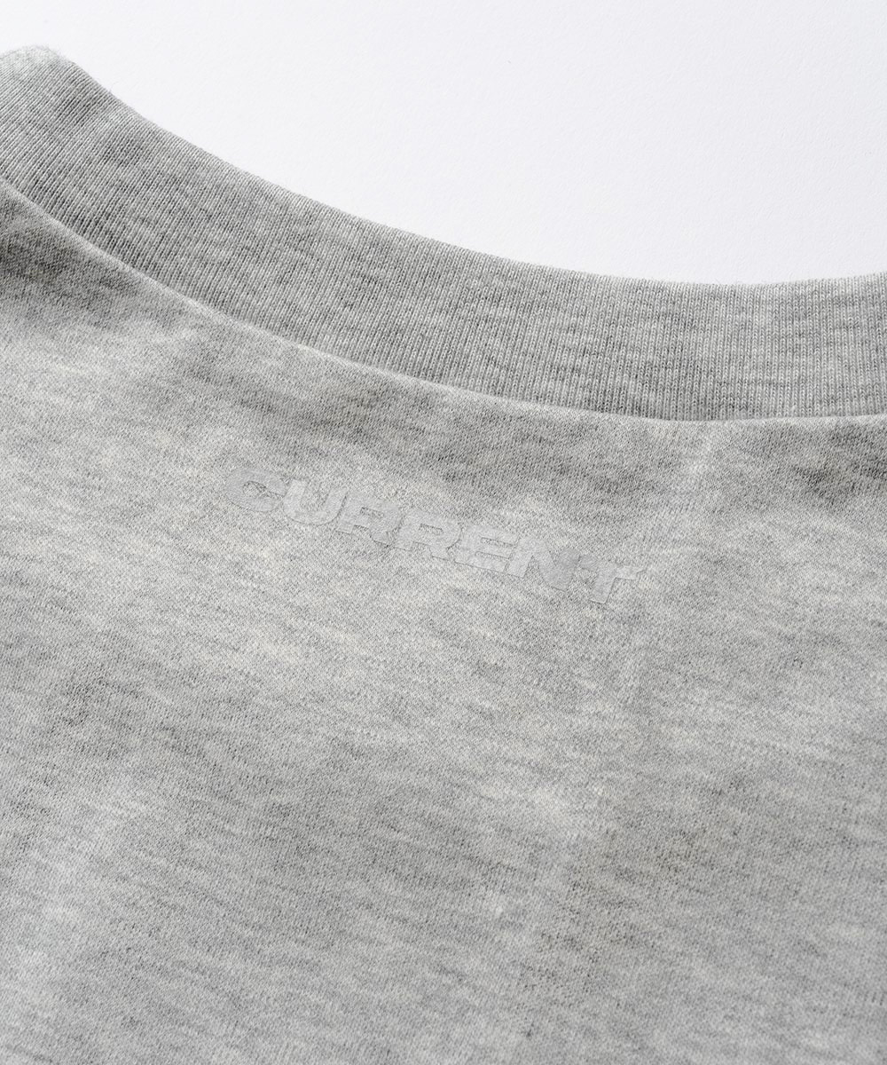 限定 接触冷感シンプル バックロゴ クルーネックTシャツ