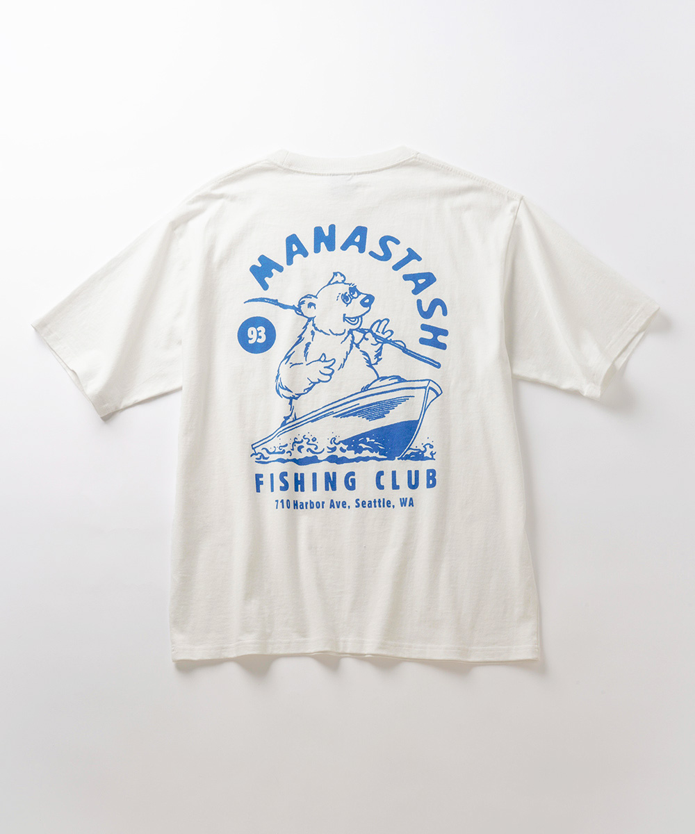 CiTee FISHING CLUB プリントクルーネックTシャツ