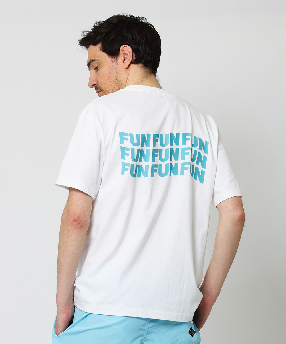 限定 FUN FUN FUN バックプリントTシャツ