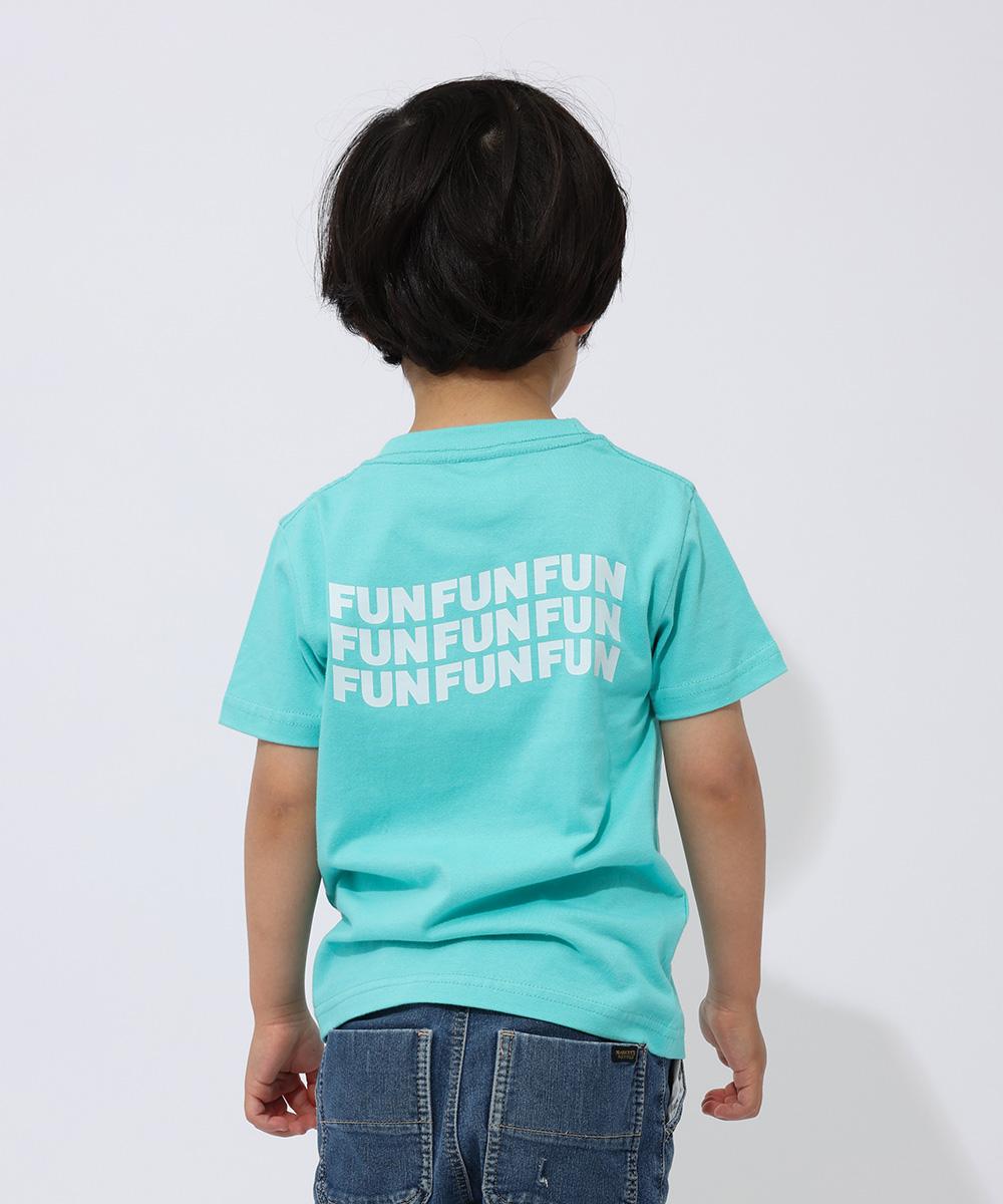 限定 FUN FUN FUN バックプリントTシャツ KIDS