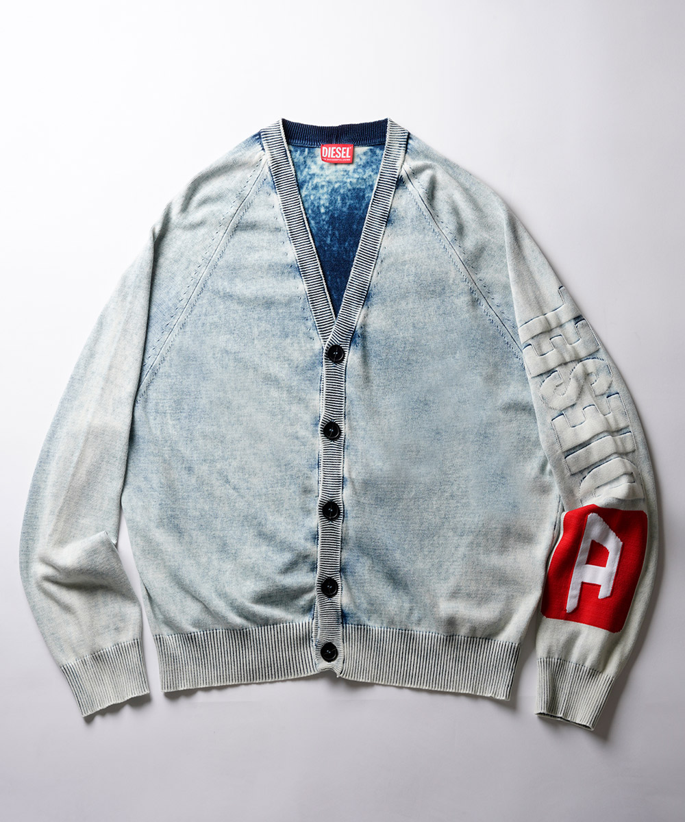 限定値下げ！DIESEL★店舗限定色ロゴニットカーディガン 限定値下げ！DIESEL☆店舗限定色ロゴニットカーディガン