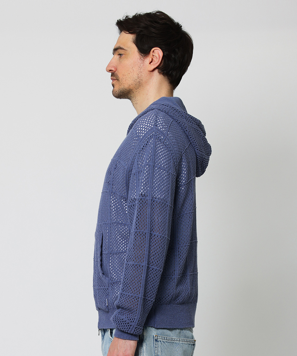 別注限定 ダブルジップメッシュニットパーカ | サルベージ パブリック