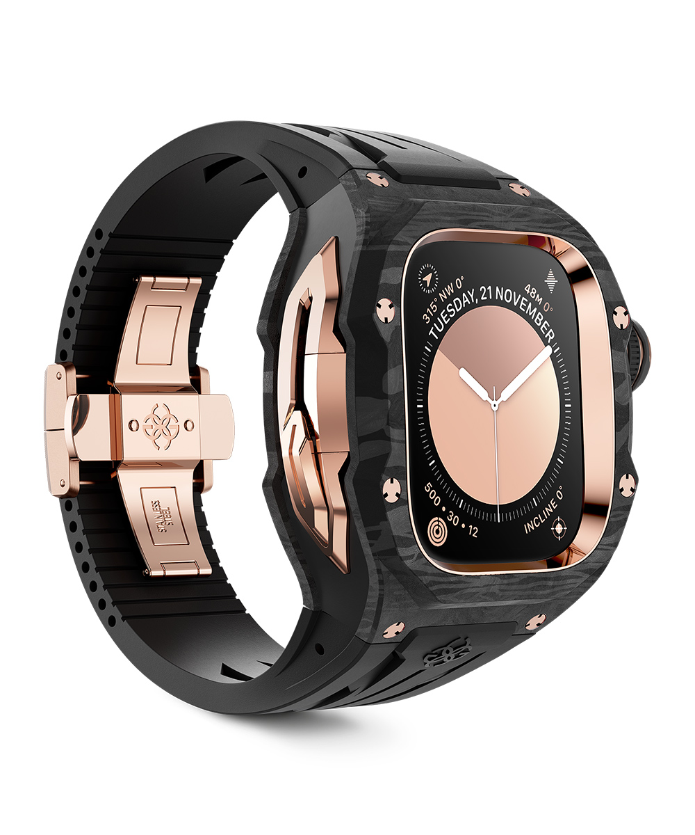 RSCIII ROSE GOLD CARBON 49mm アップルウォッチケース | ゴールデン