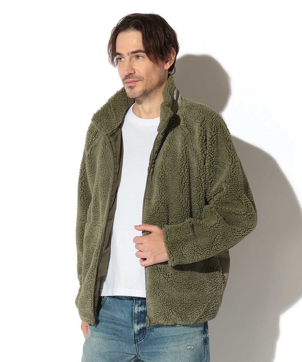 ヴィンテージ加工 ボアフリースジャケット