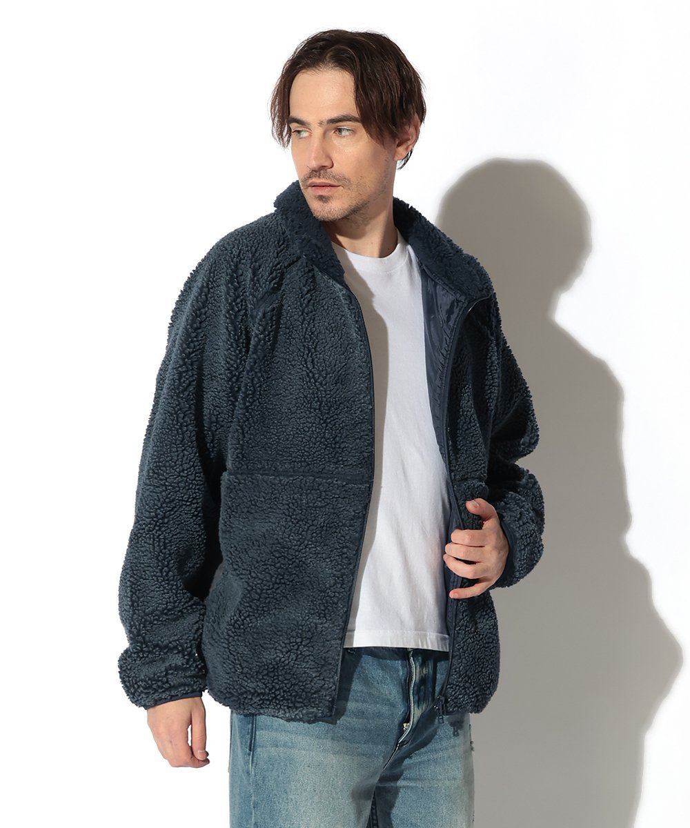 ヴィンテージ加工 ボアフリースジャケット