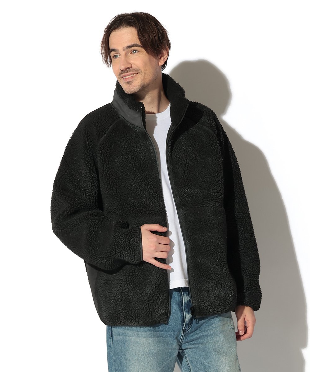 ヴィンテージ加工 ボアフリースジャケット