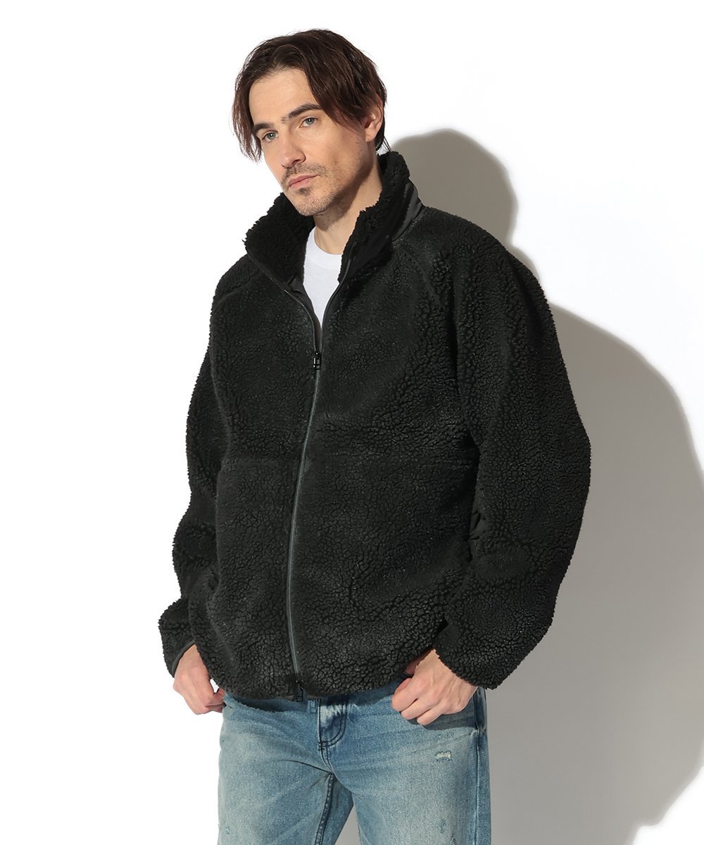 ヴィンテージ加工 ボアフリースジャケット