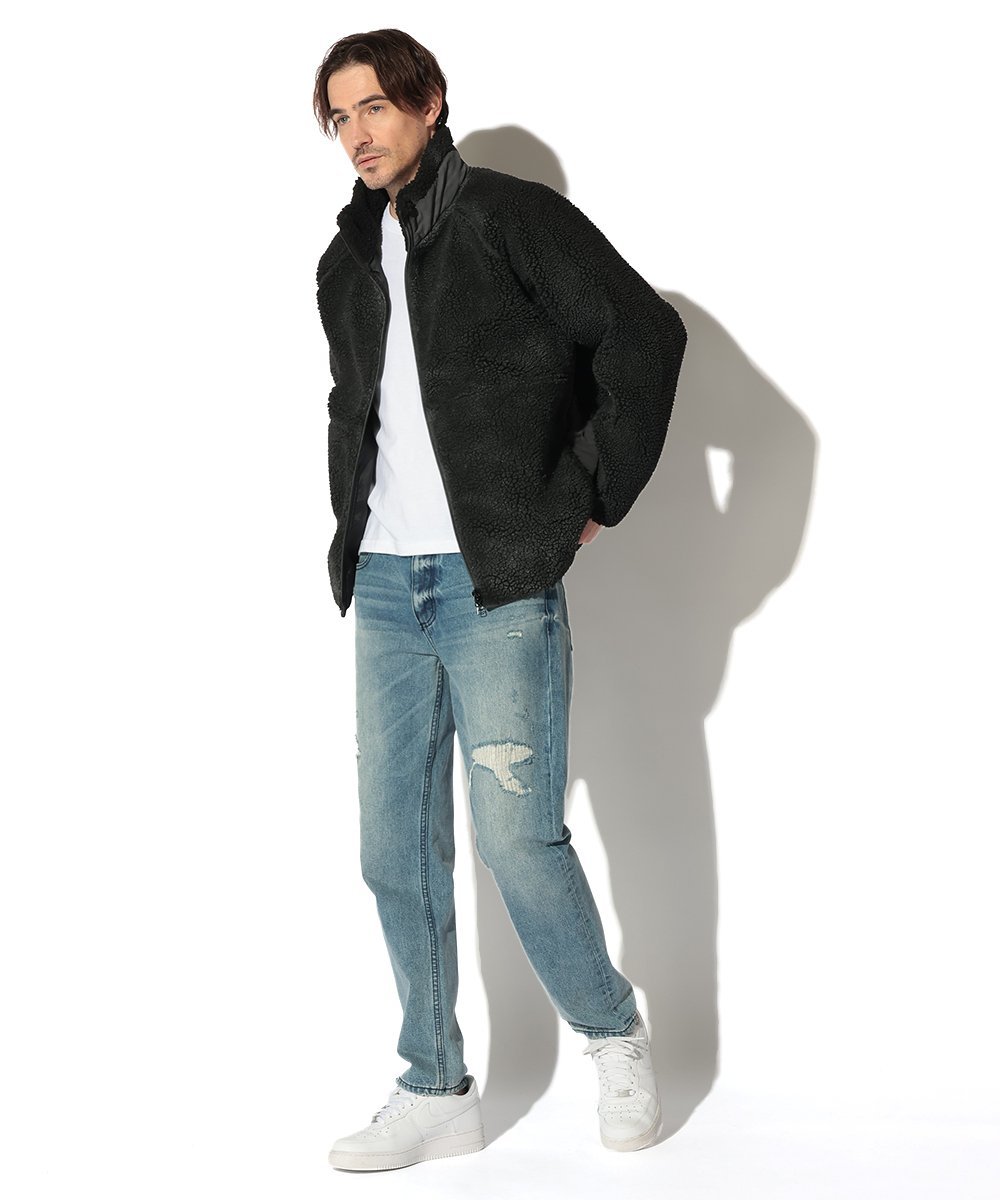 ヴィンテージ加工 ボアフリースジャケット