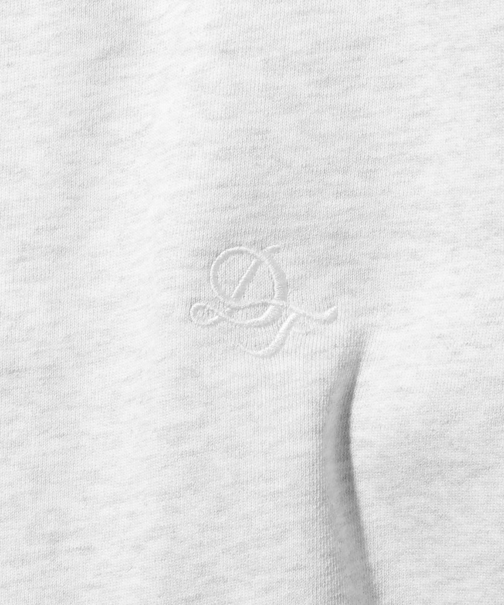 スウェット×ニットスイッチング クルーネック