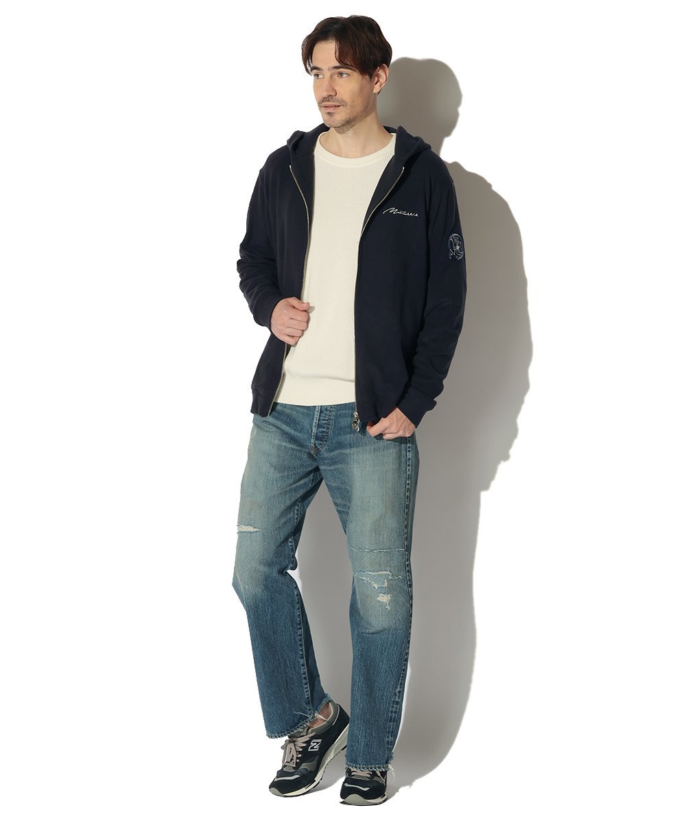 別注限定 ライトニットジップパーカ