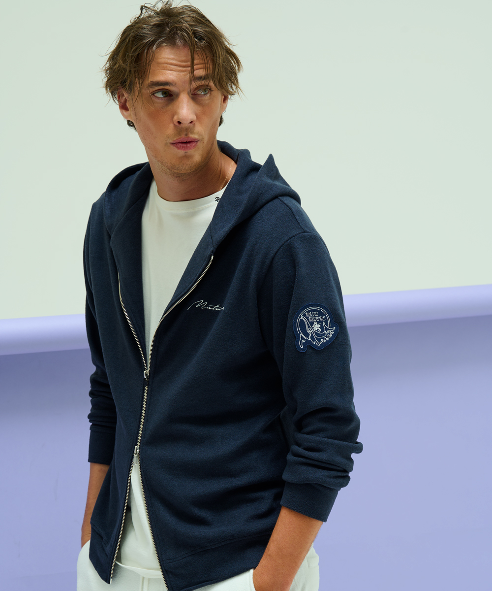 別注限定 ライトニットジップパーカ