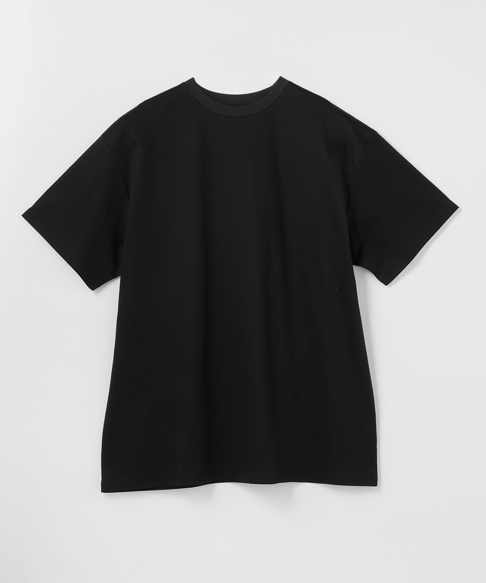 限定 接触冷感シンプル バックロゴ クルーネックTシャツ
