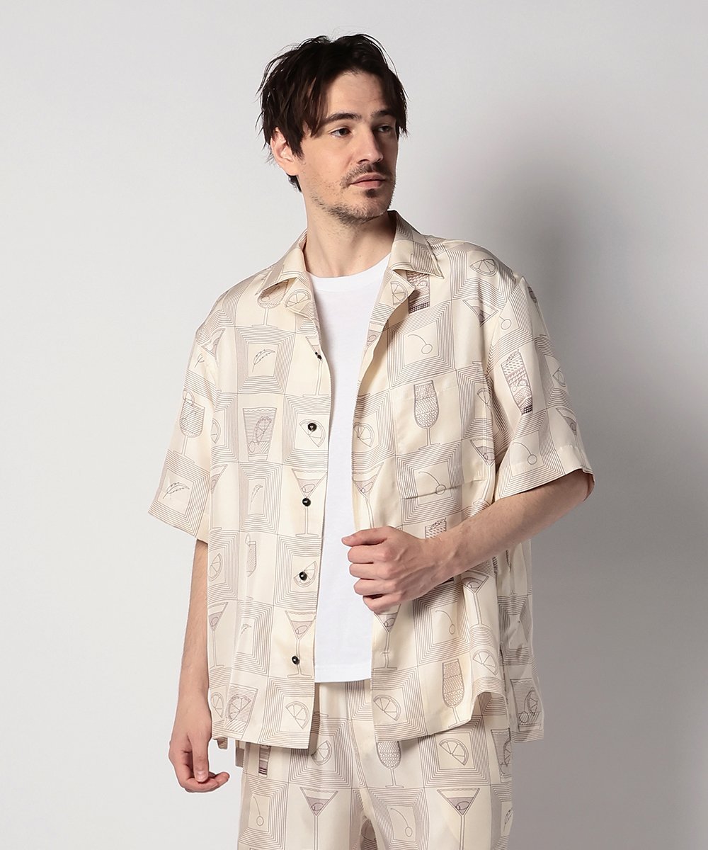 【先行販売】オープンカラー リゾート柄シャツ フェデリコ・シャツ