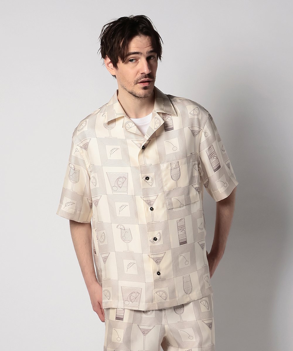 【先行販売】オープンカラー リゾート柄シャツ フェデリコ・シャツ
