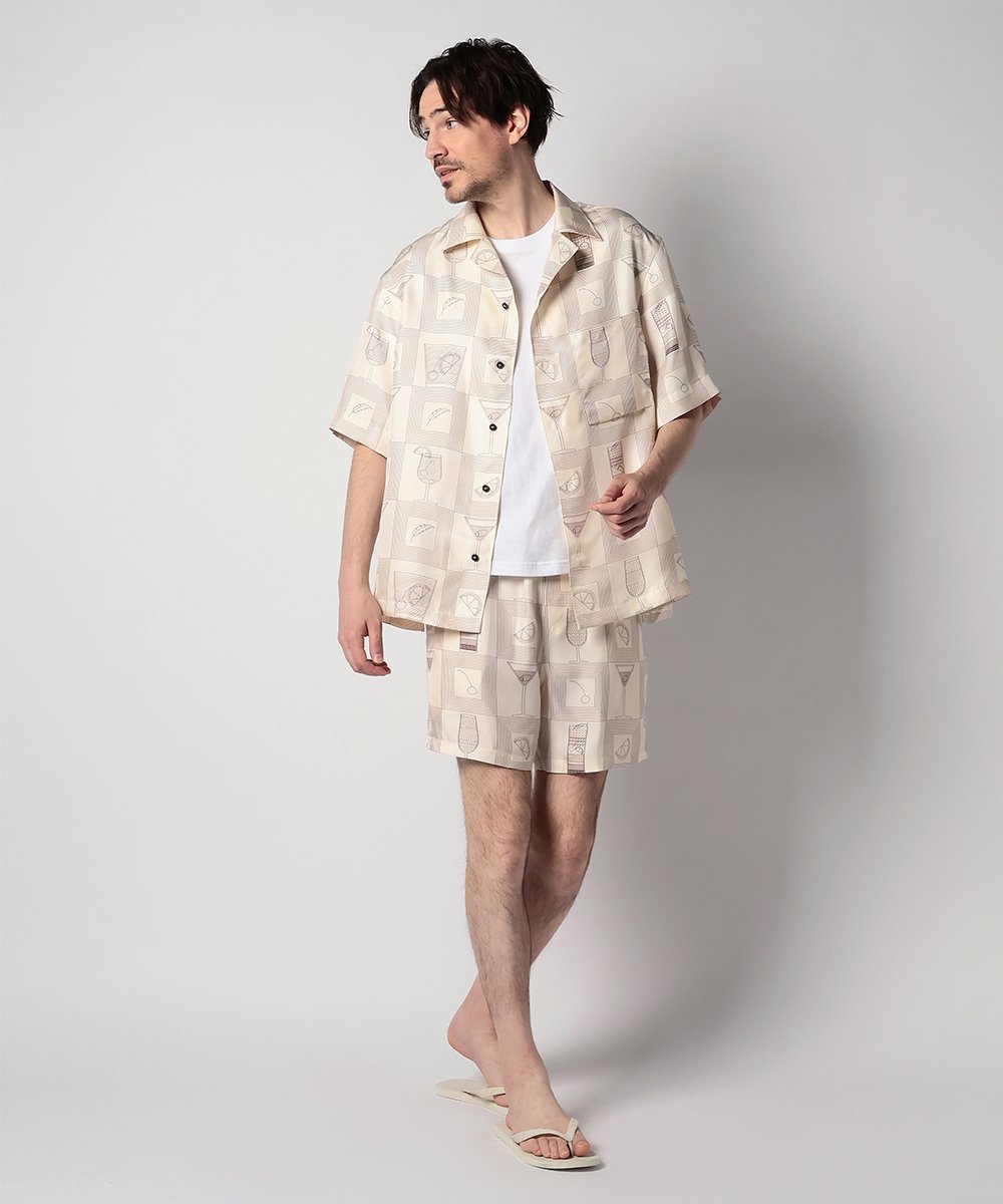 【先行販売】オープンカラー リゾート柄シャツ フェデリコ・シャツ