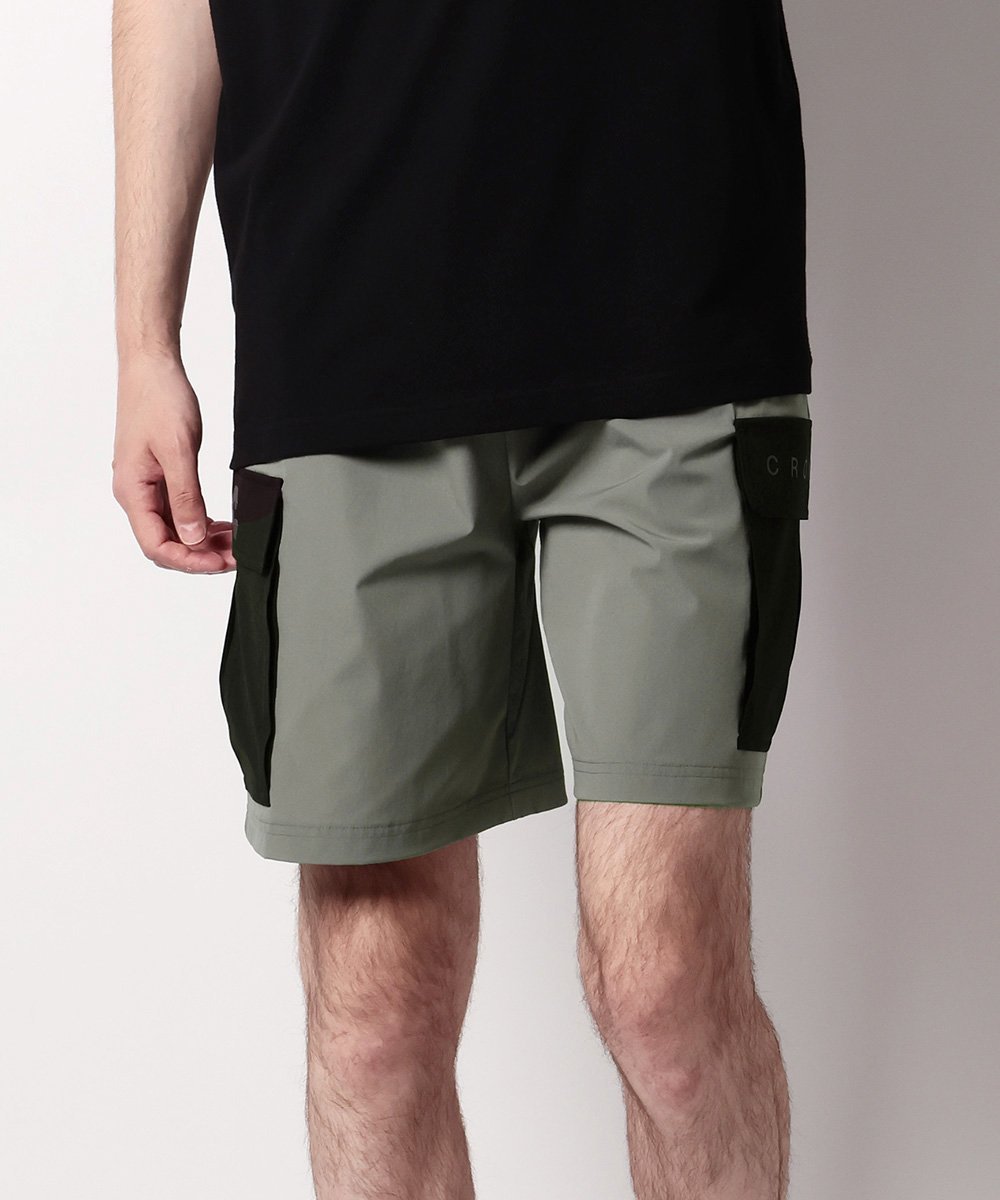 ナイロン ストレッチハーフパンツ