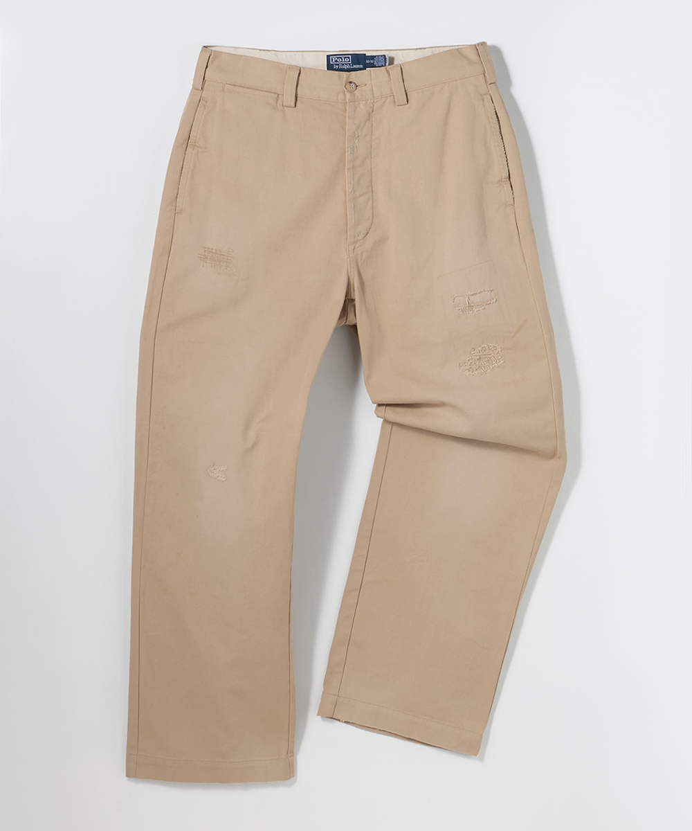 ビッグフィット リペア加工 チノパンツ