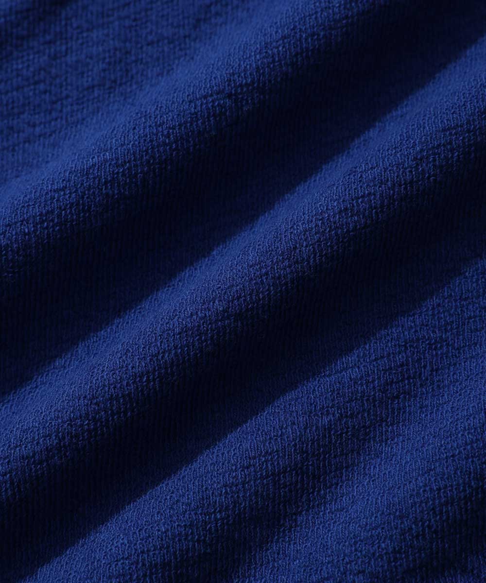 別注限定 ロゴ刺繍パイルクルーネックロンT