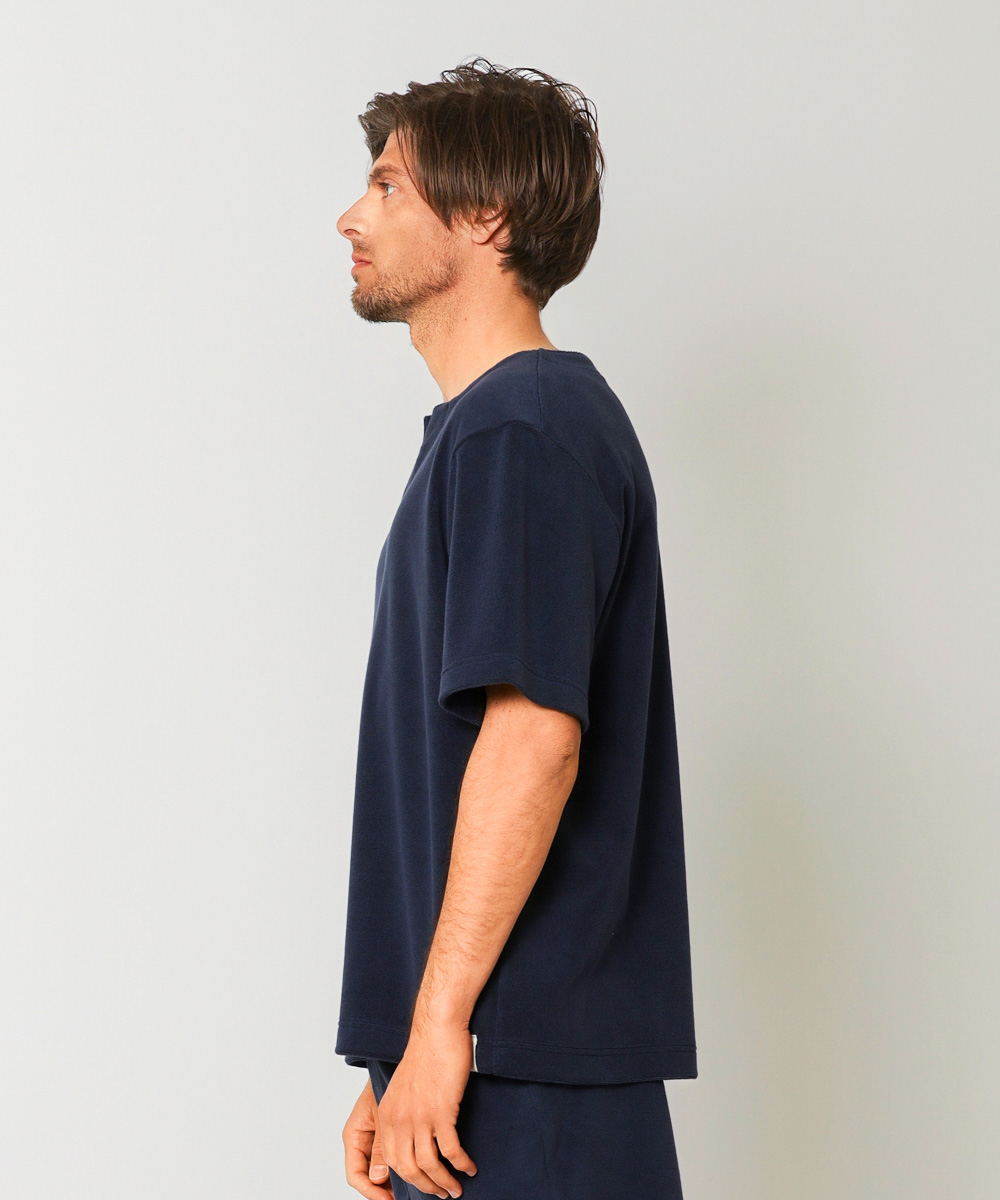 別注限定 パイルキーネックTシャツ | シーグリーン | Safari Lounge