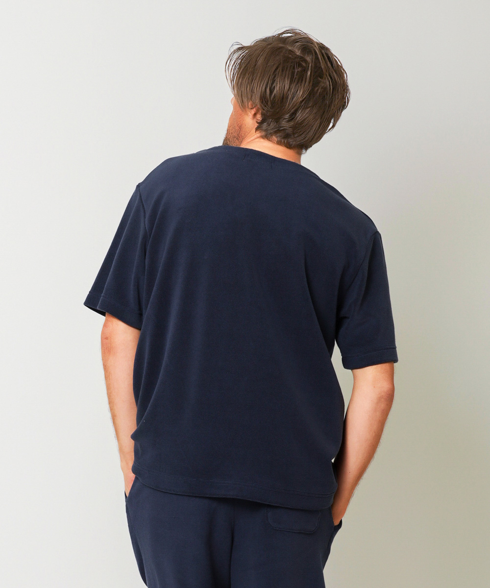 別注限定 パイルキーネックTシャツ | シーグリーン | Safari Lounge