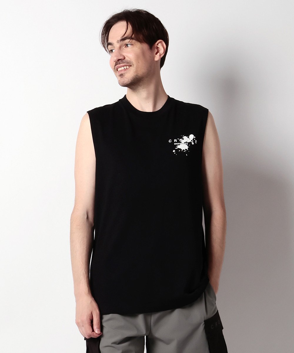 ✨美品✨【CRONOS】 DRYTOUCH_TANKTOP【BLACK】 ダブルフェイスド ドライタッチ タンクトップ | クロノス
