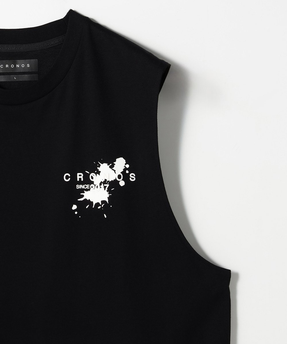 ✨美品✨【CRONOS】 DRYTOUCH_TANKTOP【BLACK】 ダブルフェイスド ドライタッチ タンクトップ | クロノス