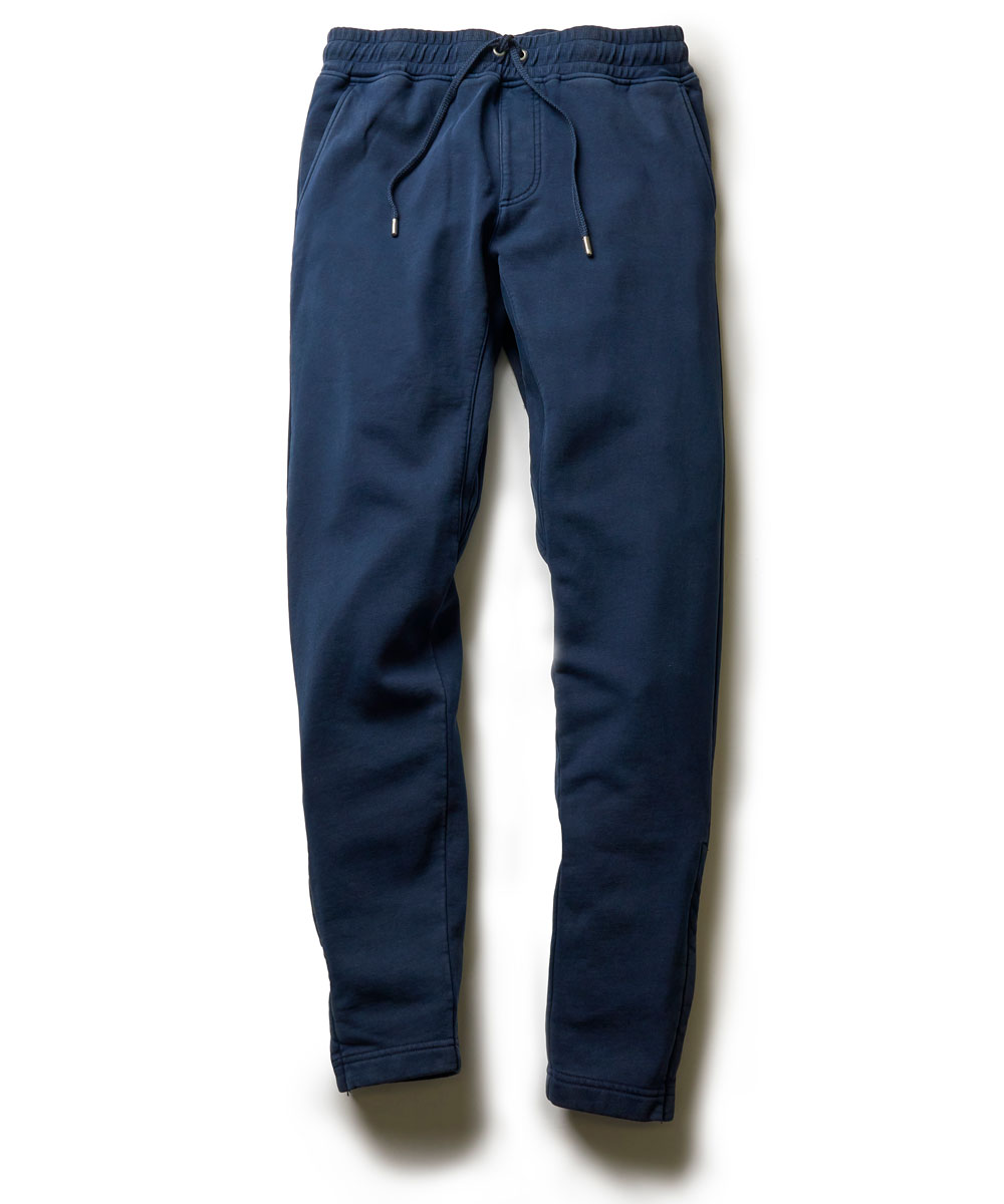 限定 テイパード 裾ジップ スウェット イージーパンツ