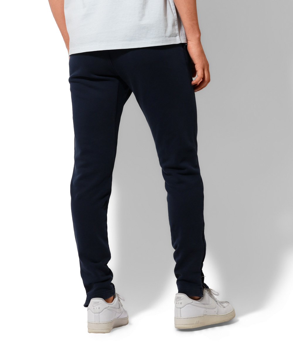 限定 テイパード 裾ジップ スウェット イージーパンツ