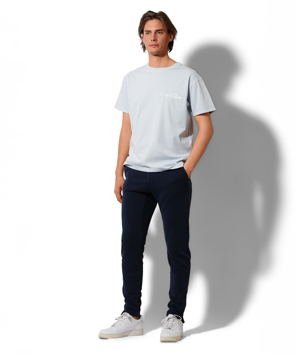 限定 テイパード 裾ジップ スウェット イージーパンツ