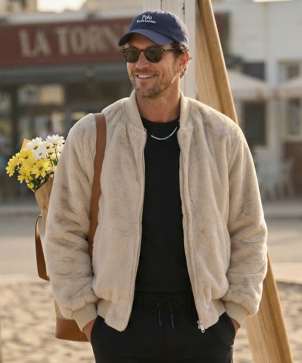 フェイクファー ボンバージャケット