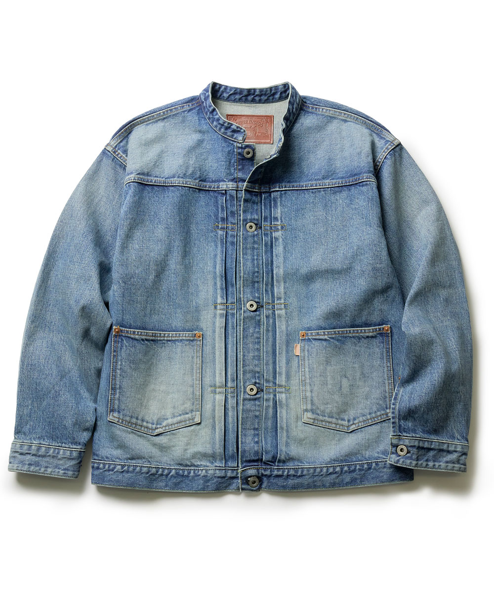 バンドカラー トラッカージャケット