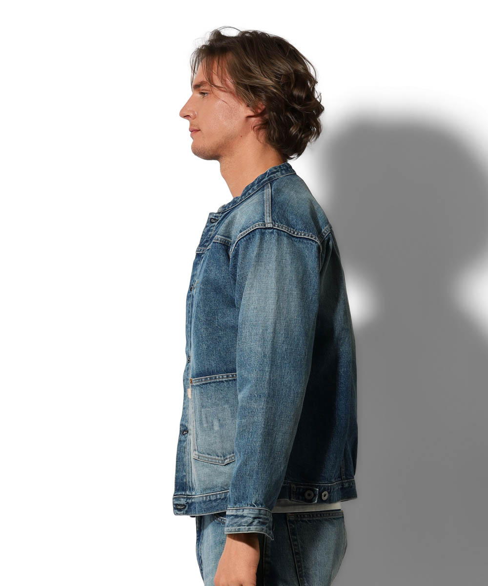 バンドカラー トラッカージャケット