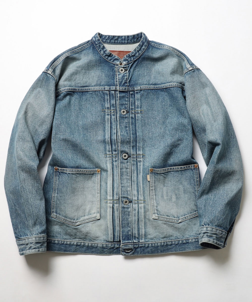 バンドカラー トラッカージャケット